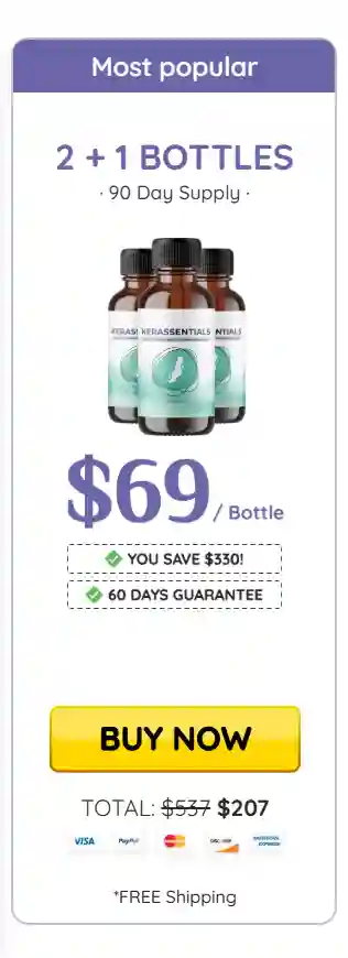 kerassentials 3 Bottles – official shop discount pack